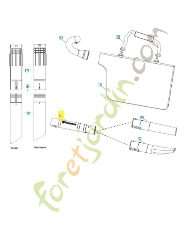 TUBE 590569201. Pièce de rechange Husqvarna