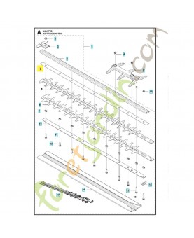 plaque d'usure 578309501 - Pièce détachée Husqvarna