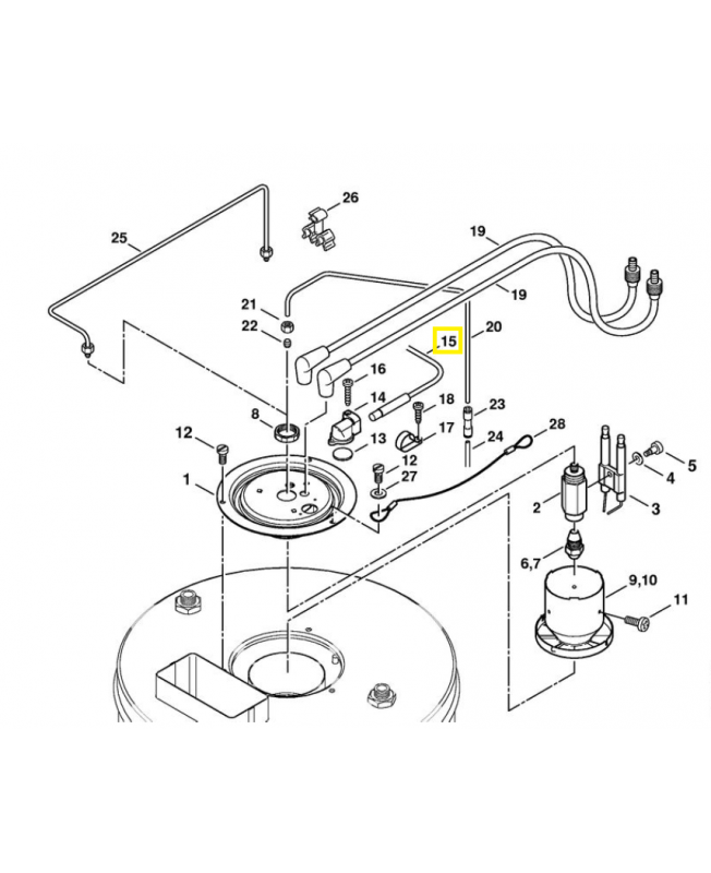 Photodiode 4752-430-6200. Pièce détachée Stihl / Vicking