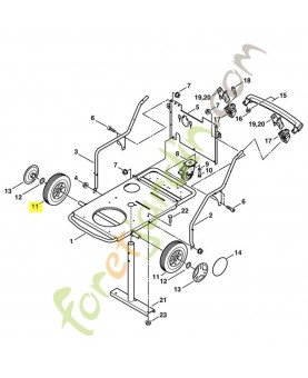 Roue 4770-791-3600. Pièce détachée Stihl / Vicking