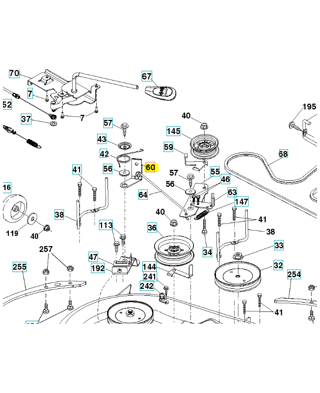 Filtre a essence 503443201. Pièce de rechange Husqvarna