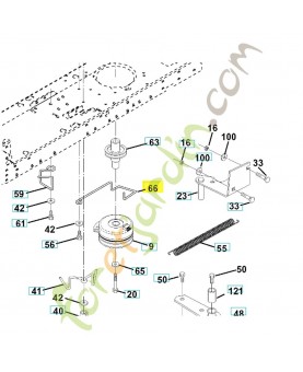Tendeur de courroie 531151001. Pièce de rechange Husqvarna