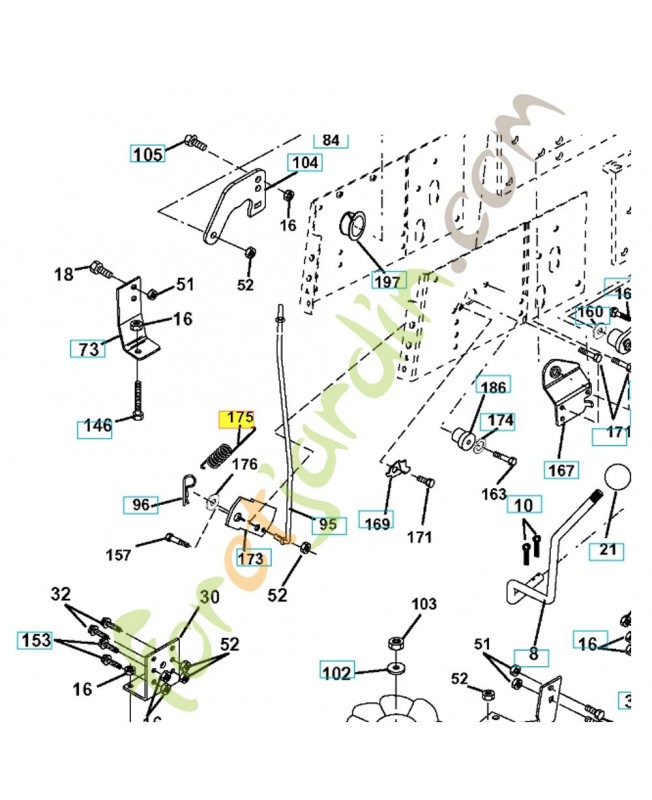 Ressort 532165931. Pièce de rechange Husqvarna Ressort 532165931. Pièce de rechange Husqvarna
