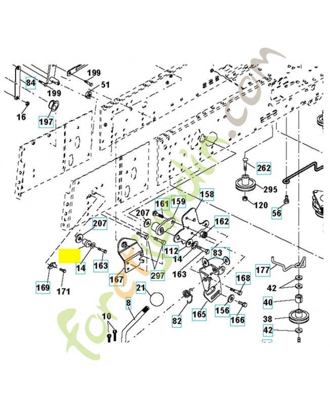 Moyeu 532165614. Pièce de rechange Husqvarna