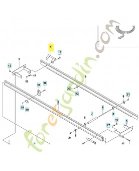Poignée 594861601. Pièce détachée Husqvarna