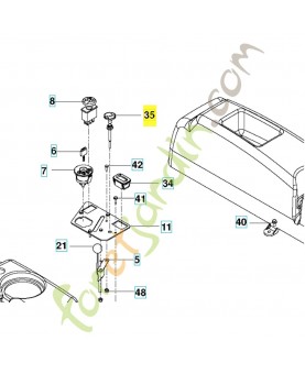 Commande de starter 539112439. Pièce de rechange Husqvarna