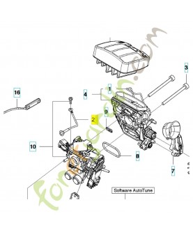 câble complet 581089901. Pièce de rechange Husqvarna