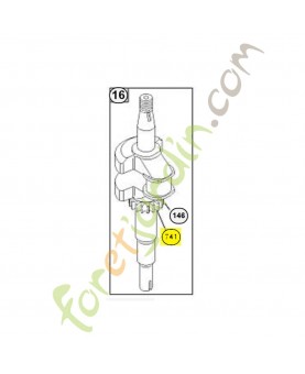 795755 Pignon distribution 0003-000-2430. Pièce de rechange pour moteur thermique Briggs et Straton