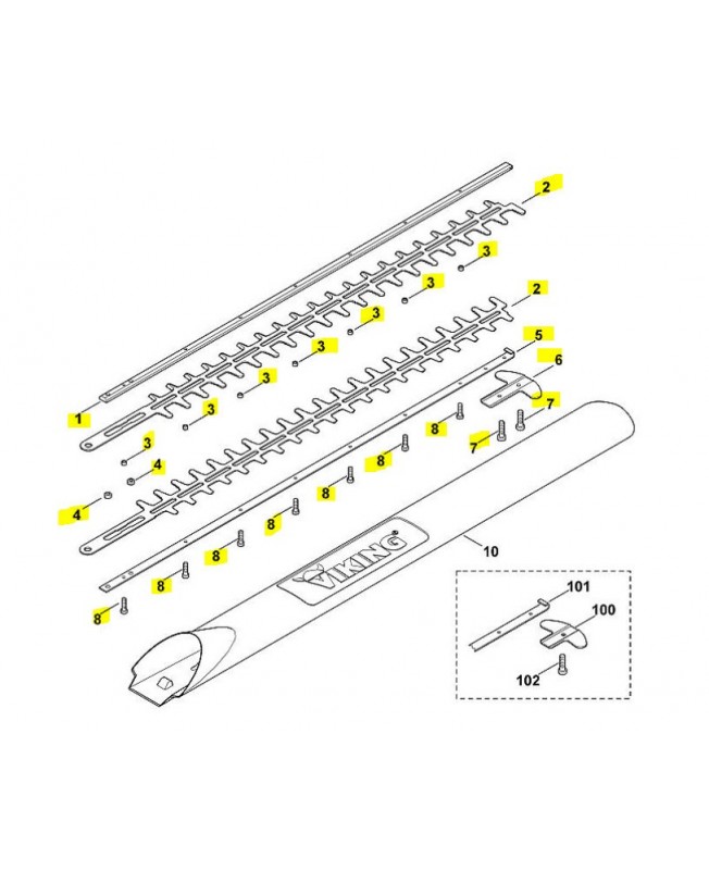 Lame taille haie stihl
