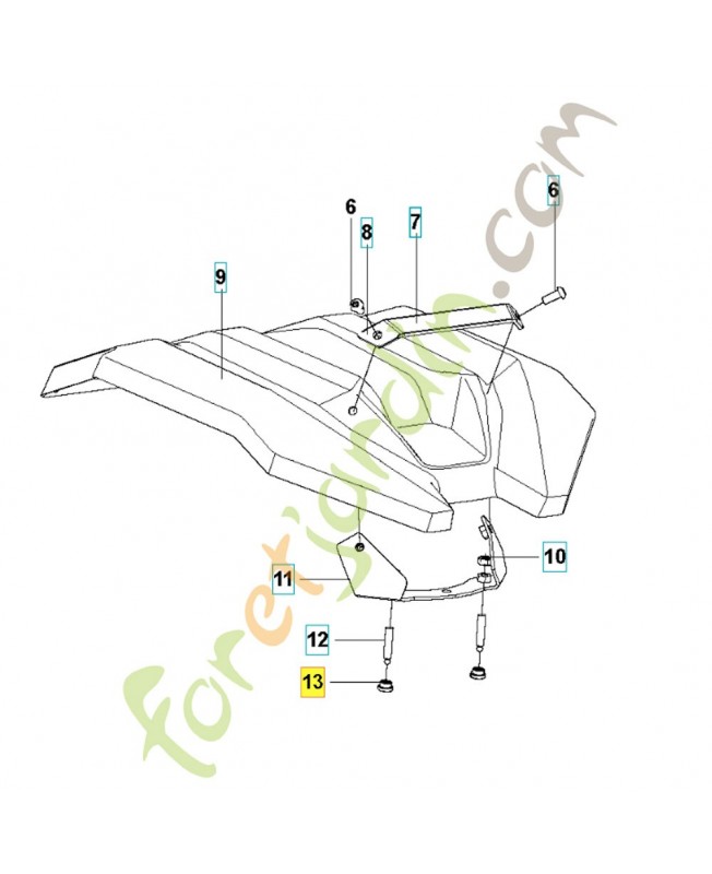 coussinet 595660201 - Pièce détachée Husqvarna