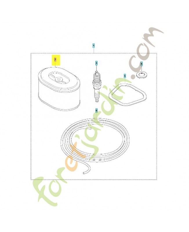 filtre à air 594575101 Pièce détachée Husqvarna