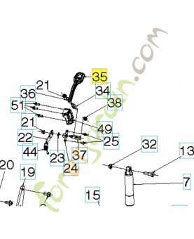 levier 590594201 - Pièce détachée Husqvarna