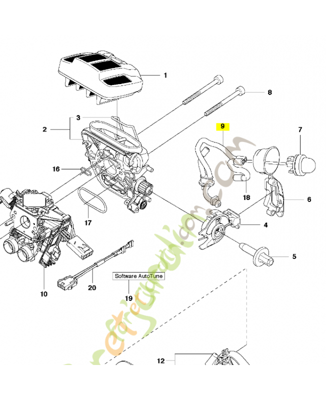 Tuyau de purge référence 589357101