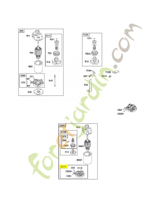 395537 Couvercle de démarreur Briggs & Stratton