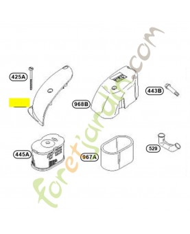 691342 Cache filtre a air