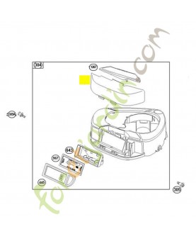 698403 Cache filtre a air Briggs & Stratton 0003-000-1629
