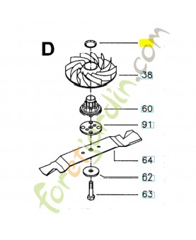 Douille 516934600. Pièce de rechange Husqvarna