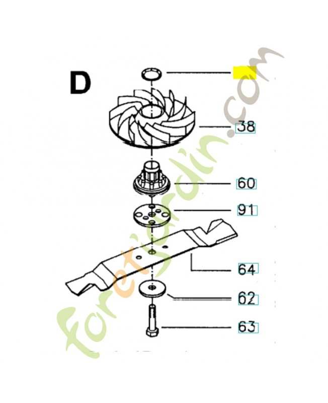 Douille 516934600. Pièce de rechange Husqvarna