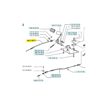 Cable embrayage autoportée 506952501