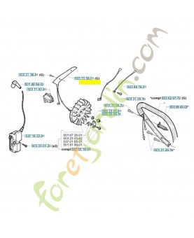 Cable 503626101. Pièce de rechange Husqvarna