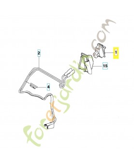 Bouton d’arrêt 522798202. Pièce de rechange Husqvarna
