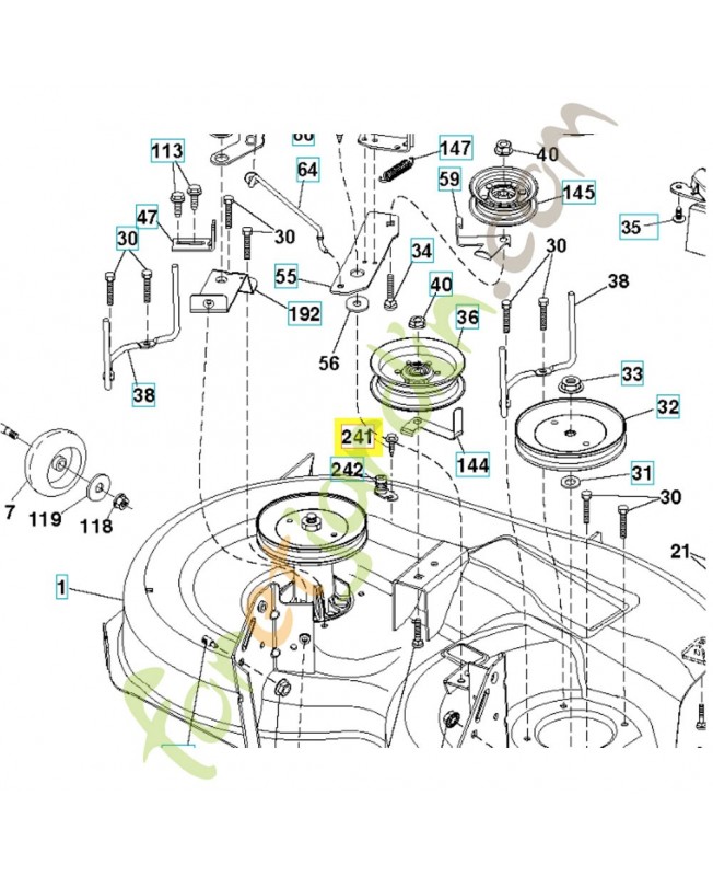 Vis a embase 532152927. Pièce de rechange Husqvarna référence 532152927