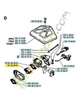 Pièce d'espacement Remplace la référence 501862001. Pièce de rechange Husqvarna