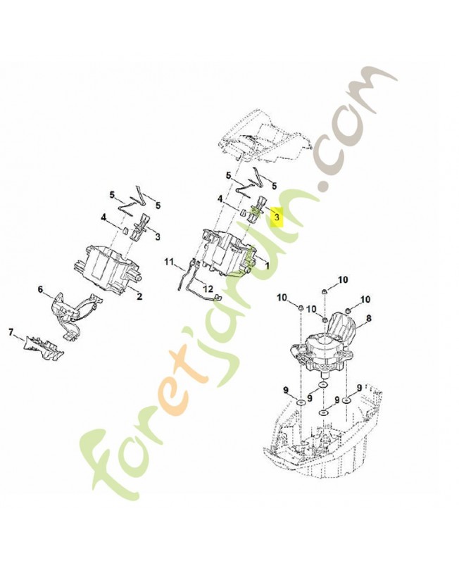 Levier d'arrêt 6368-430-9800. Pièce détachée Stihl / Vicking Levier d'arrêt 6368-430-9800. Pièce détachée Stihl / Vicking