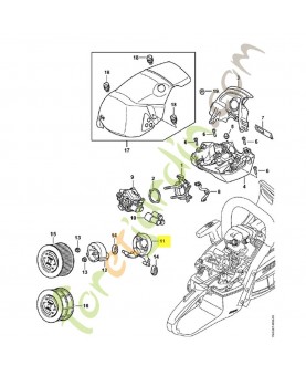 Socle de filtre 1142-141-0900. Pièce détachée Stihl / Vicking
