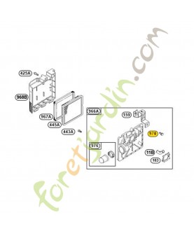 691681 Vis 0003-000-0900. Pièce de rechange pour moteur thermique Briggs et Straton
