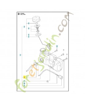 TUYAU COMPLET 597967202. Pièce de rechange Husqvarna