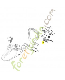 Crampon tube poignée 1142-791-1900. Pièce détachée Stihl / Vicking