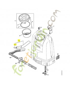 Poignée 4255-790-0301. Pièce détachée Stihl / Vicking