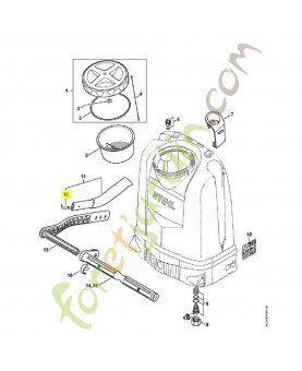Ressort 4255-791-3100. Pièce de rechange Sithl / Vicking