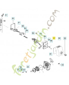 Filtre à air 538243764. Pièce de rechange Husqvarna