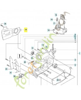 Plaque 503935401. Pièce de rechange Husqvarna