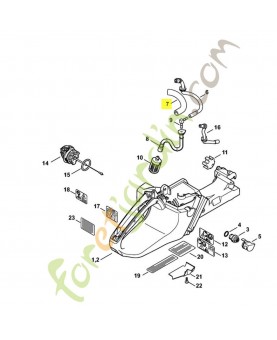 Tuyau de carburant 0000-937-4070. Pièce de rechange Sithl / Vicking