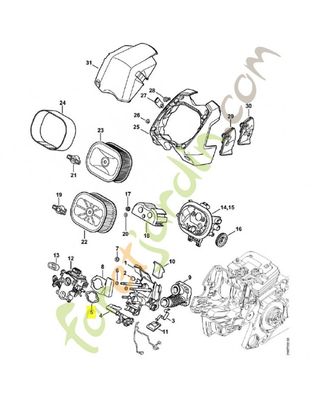 Rondelle 1138-121-8600. Pièce détachée Stihl / Vicking