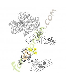 Embrayage 1142-160-2000. Pièce détachée Stihl / Vicking