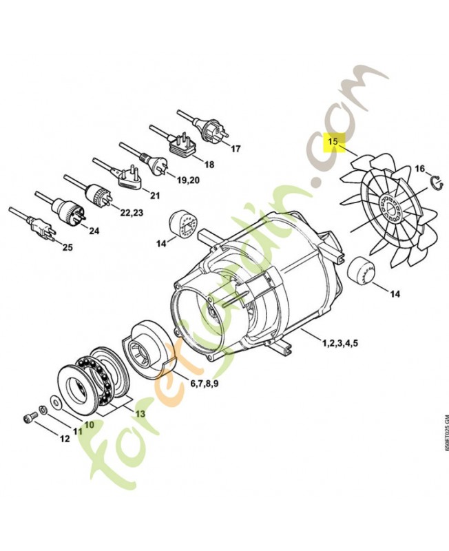 Ventilateur 4776-607-3000. Pièce détachée Stihl / Vicking