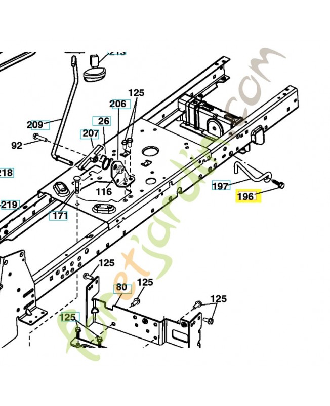 Vis 3/8-16x1-1/2 817000616. Pièce de rechange Husqvarna