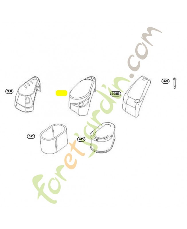 793432 Cache filtre a air Briggs & Stratton0003-000-2064 793432 Cache filtre a air Briggs & Stratton0003-000-2064