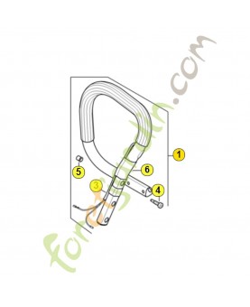 Poignée tubulaire 1142-790-1720. Pièce détachée Stihl / Vicking