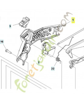 Couvercle 506499901. Pièce de rechange Husqvarna