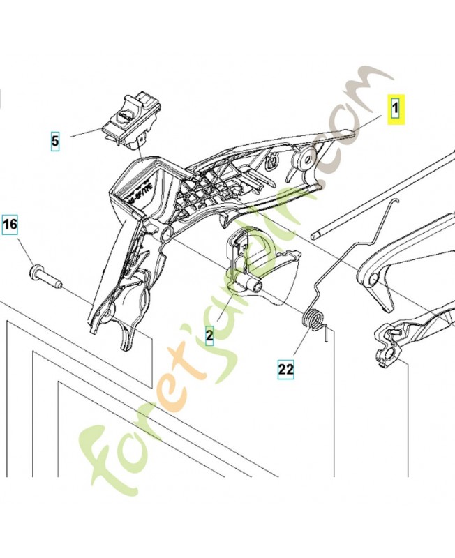 Couvercle 506499901. Pièce de rechange Husqvarna
