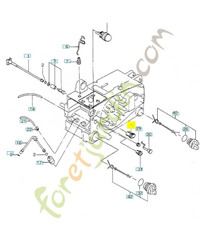 Bouchon 538000110. Pièce de rechange Husqvarna