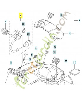 tuyau 579519203 - Pièce détachée Husqvarna