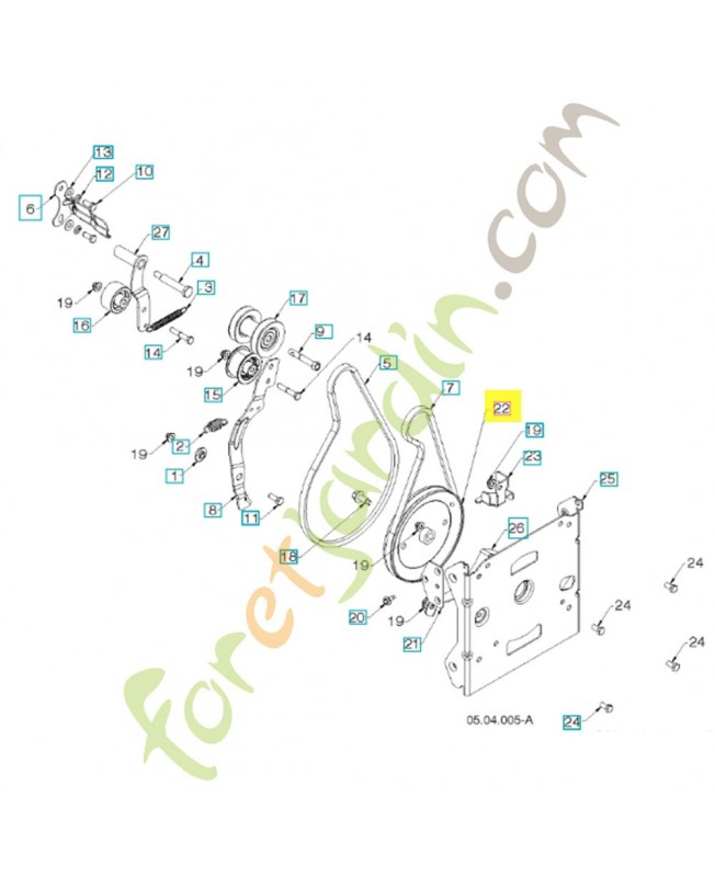 Poulie 590699201. Pièce détachée Husqvarna