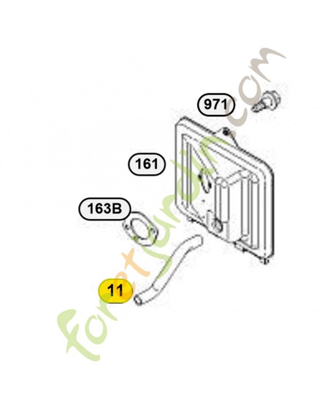 692600 Tube reniflard. Pièce de rechange pour moteur thermique Briggs et Straton