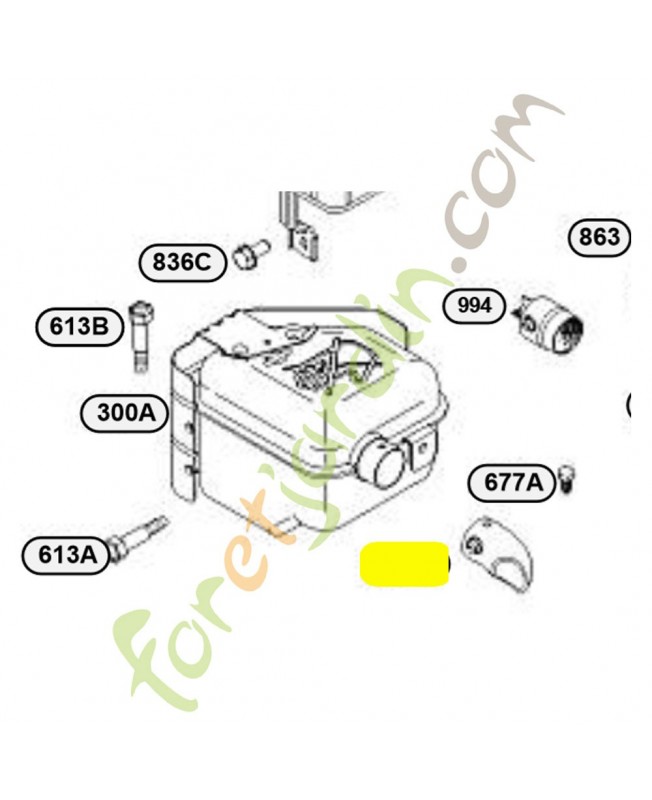 697816 Deflecteur silencieux 697816 Deflecteur silencieux